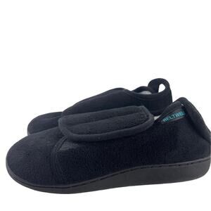 Beltwell Super Comfy Edema Circulation Warm Plush Fleece Slippers Black 7.5/8